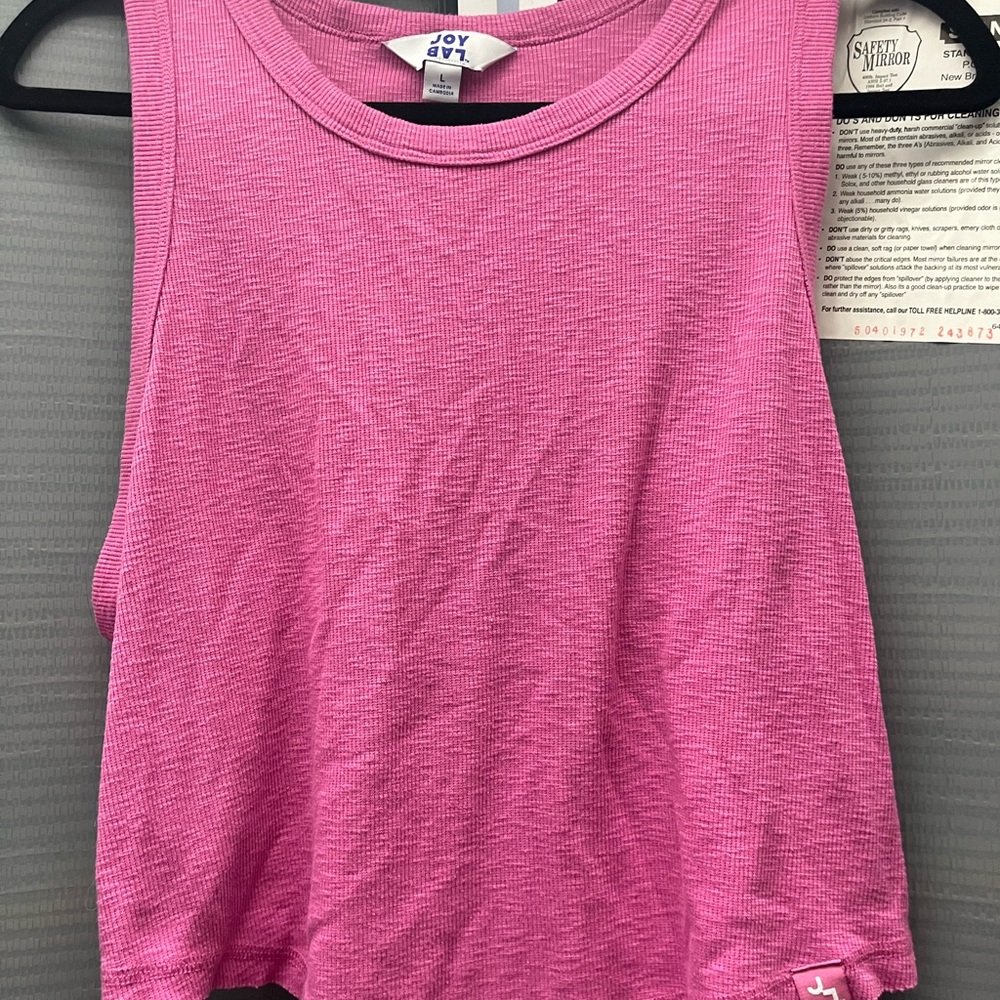 JoyLab Pink Crop Tank Top